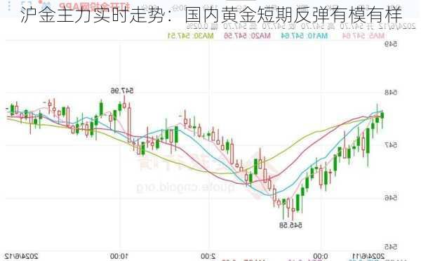 沪金主力实时走势：国内黄金短期反弹有模有样