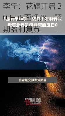 李宁：花旗开启 30 日正面观察，预期盈利复苏