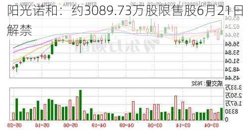 阳光诺和：约3089.73万股限售股6月21日解禁