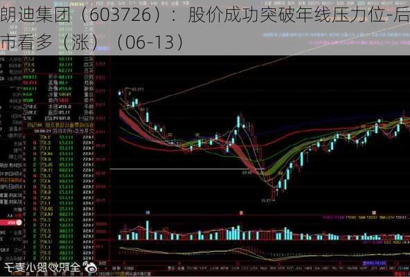 朗迪集团（603726）：股价成功突破年线压力位-后市看多（涨）（06-13）