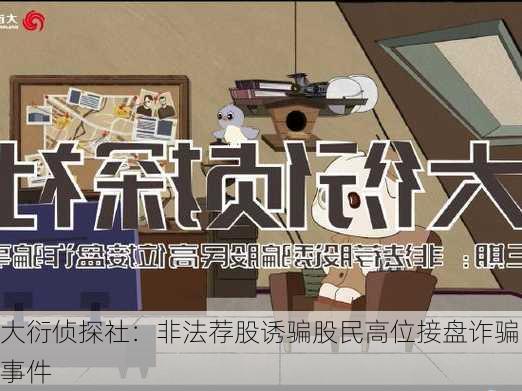 大衍侦探社：非法荐股诱骗股民高位接盘诈骗事件