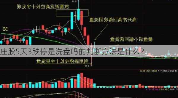 庄股5天3跌停是洗盘吗的判断方法是什么？