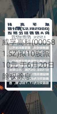 威孚高科(000581.SZ)拟10股派10元 于6月20日除权除息