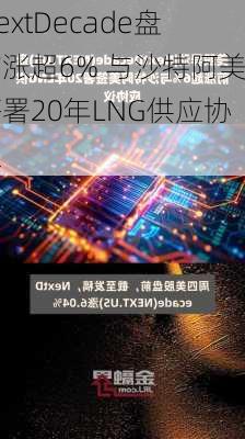 NextDecade盘前涨超6% 与沙特阿美签署20年LNG供应协议