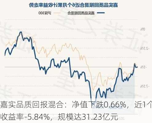 嘉实品质回报混合：净值下跌0.66%，近1个月收益率-5.84%，规模达31.23亿元