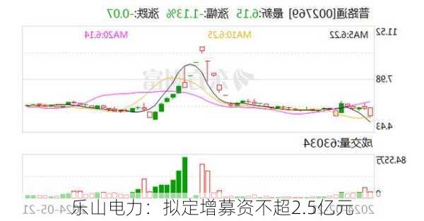 乐山电力：拟定增募资不超2.5亿元