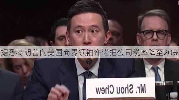 据悉特朗普向美国商界领袖许诺把公司税率降至20%