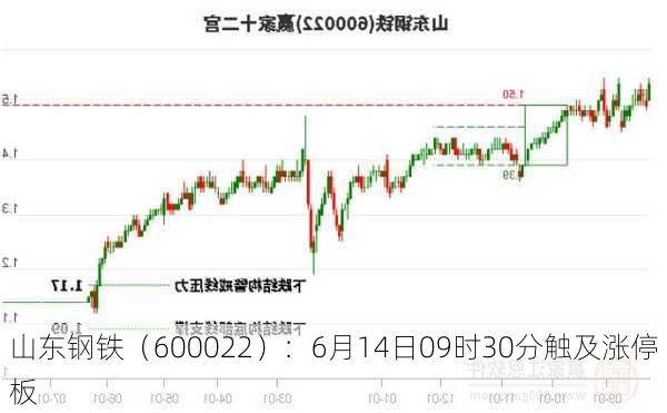 山东钢铁（600022）：6月14日09时30分触及涨停板