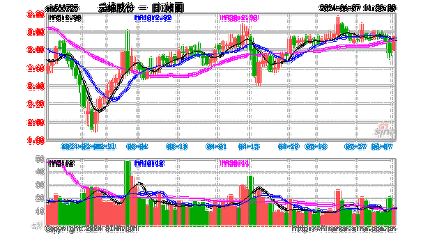 云维股份（600725）：6月14日09时49分触及涨停板