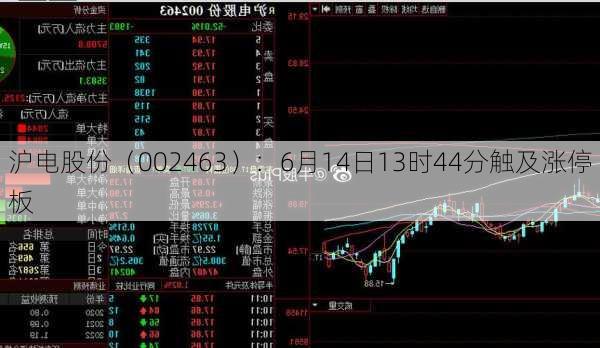 沪电股份（002463）：6月14日13时44分触及涨停板
