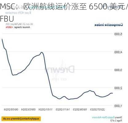 MSC：欧洲航线运价涨至 6500 美元/FBU