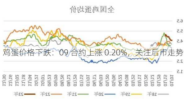 鸡蛋价格下跌：09 合约上涨 0.20%，关注后市走势