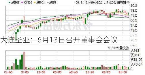 大连圣亚：6月13日召开董事会会议