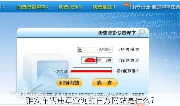 雅安车辆违章查询的官方网站是什么？