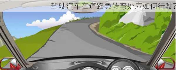 驾驶汽车在道路急转弯处应如何行驶？