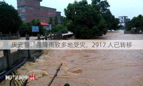 庆元县：强降雨致多地受灾，2917 人已转移