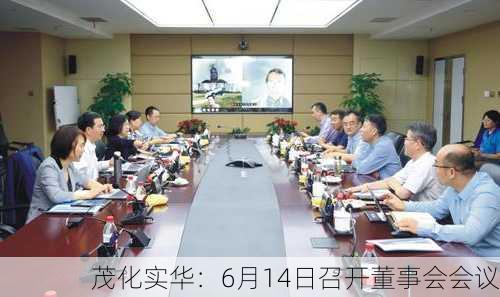 茂化实华：6月14日召开董事会会议