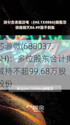 芯源微(688037.SH)：多位股东合计拟减持不超99.68万股股份