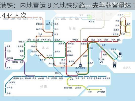 港铁：内地营运 8 条地铁线路，去年载客量达 14.4 亿人次