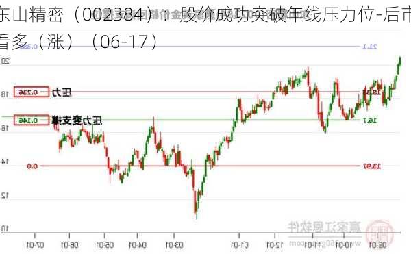 东山精密（002384）：股价成功突破年线压力位-后市看多（涨）（06-17）