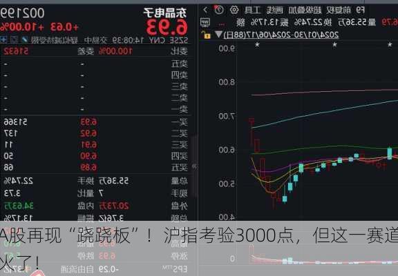 A股再现“跷跷板”！沪指考验3000点，但这一赛道火了！