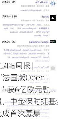 VC/PE周报 | “法国版OpenAI”获6亿欧元融资，中金保时捷基金完成首次募集