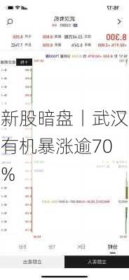 新股暗盘丨武汉有机暴涨逾70%