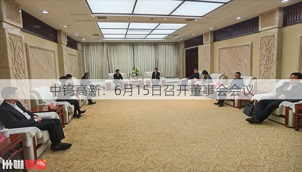 中钨高新：6月15日召开董事会会议