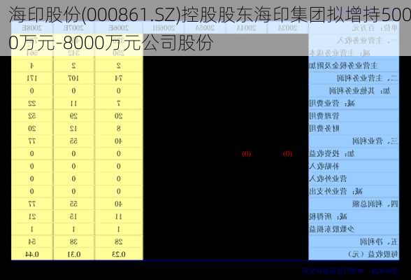 海印股份(000861.SZ)控股股东海印集团拟增持5000万元-8000万元公司股份