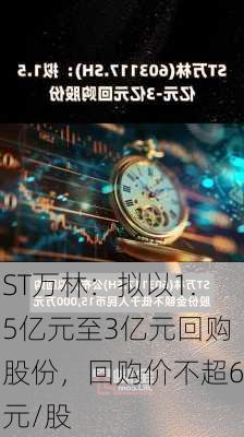 ST万林：拟以1.5亿元至3亿元回购股份，回购价不超6元/股