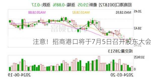 注意！招商港口将于7月5日召开股东大会