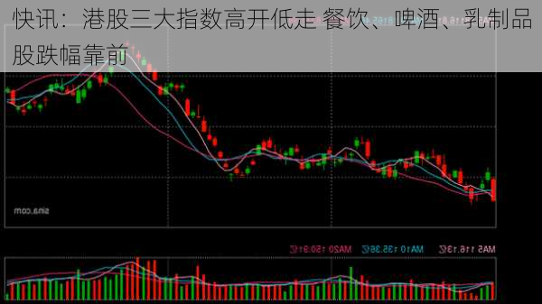 快讯：港股三大指数高开低走 餐饮、啤酒、乳制品股跌幅靠前