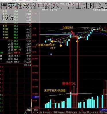 棉花概念盘中跳水，常山北明跌3.19%