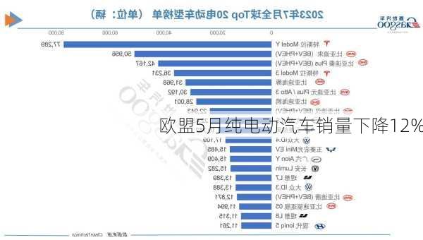 欧盟5月纯电动汽车销量下降12%