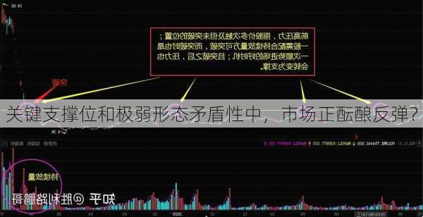 关键支撑位和极弱形态矛盾性中，市场正酝酿反弹？