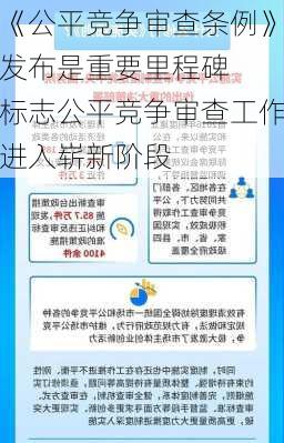 《公平竞争审查条例》发布是重要里程碑  标志公平竞争审查工作进入崭新阶段