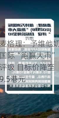 麦格理：予维他奶国际“跑赢大市”评级 目标价降至9.5港元