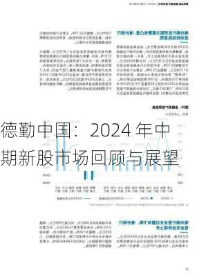 德勤中国：2024 年中期新股市场回顾与展望