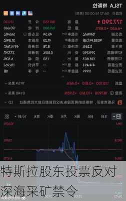 特斯拉股东投票反对深海采矿禁令