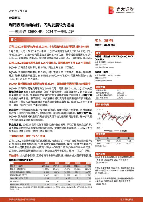 美团-W(03690.HK)：收入利润均超预期 新业务亏损持续收窄