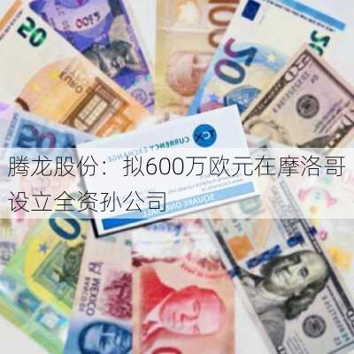 腾龙股份：拟600万欧元在摩洛哥设立全资孙公司