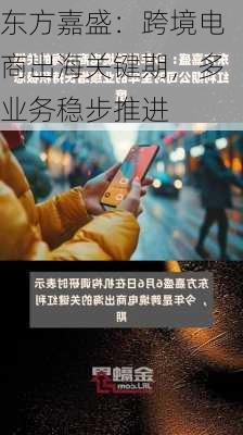 东方嘉盛：跨境电商出海关键期，多业务稳步推进