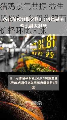 猪鸡景气共振 益生股份6月父母代鸡苗价格环比大涨