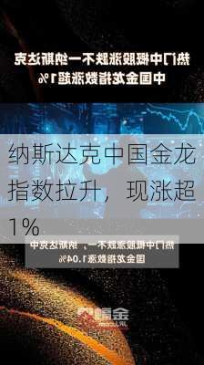 纳斯达克中国金龙指数拉升，现涨超1%