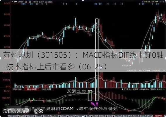 苏州规划（301505）：MACD指标DIF线上穿0轴-技术指标上后市看多（06-25）