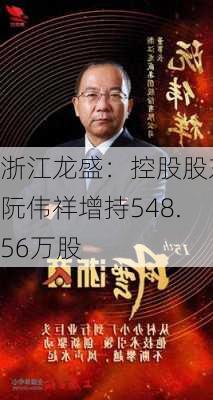 浙江龙盛：控股股东阮伟祥增持548.56万股