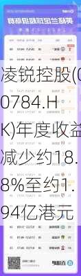 凌锐控股(00784.HK)年度收益减少约18.8%至约1.94亿港元