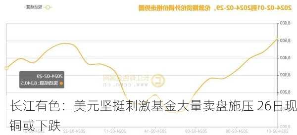 长江有色：美元坚挺刺激基金大量卖盘施压 26日现铜或下跌