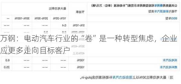 万钢：电动汽车行业的“卷”是一种转型焦虑，企业应更多走向目标客户