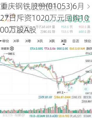 重庆钢铁股份(01053)6月27日斥资1020万元回购1000万股A股